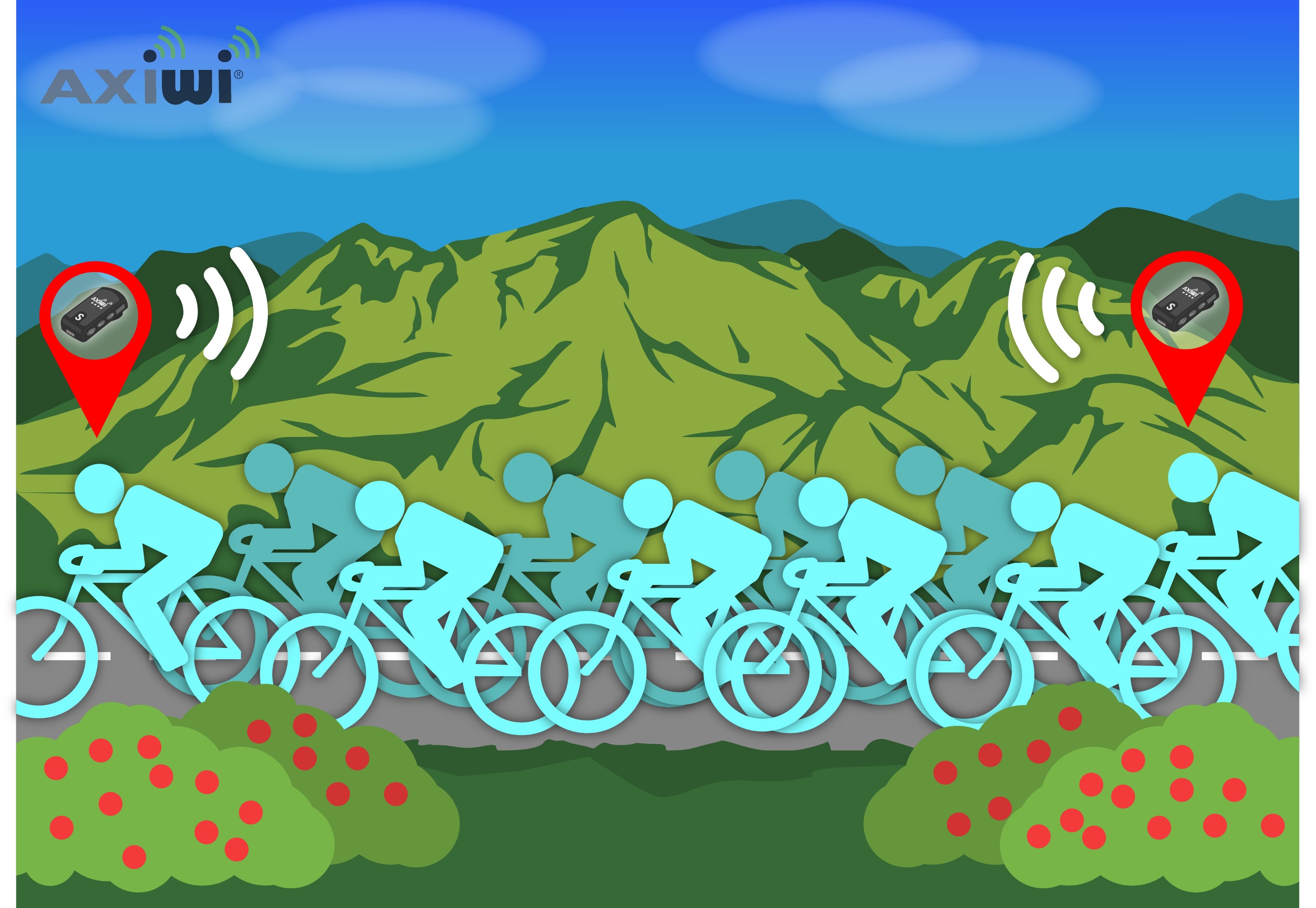 /wireless-communication-system-cycling-group-animation-axiwi